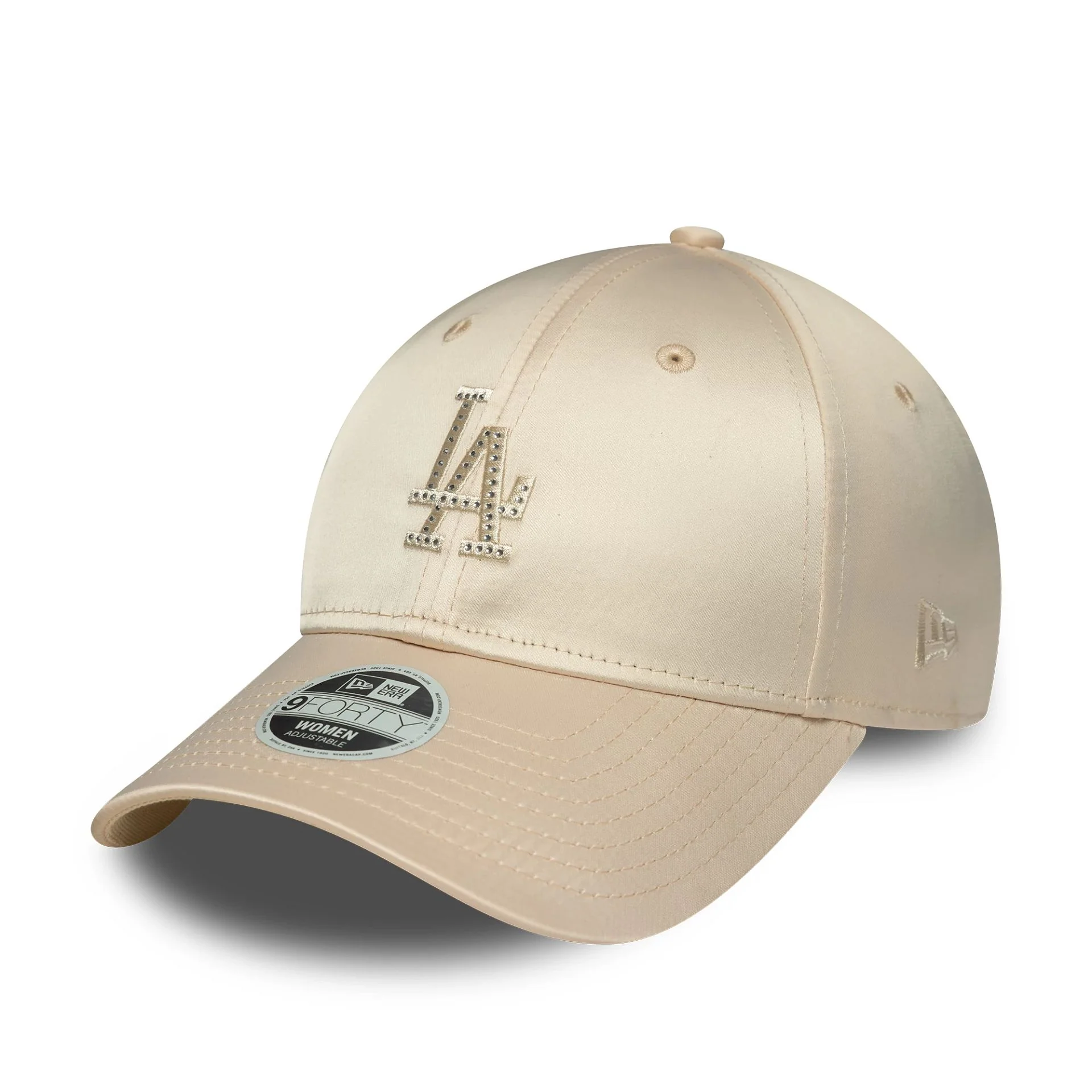 LA Dodgers MLB Satin Rhinestone Cream 9FORTY Adjustable Cap - Image 5